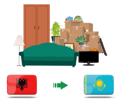 Квартирный переезд из Албании в Казахстан