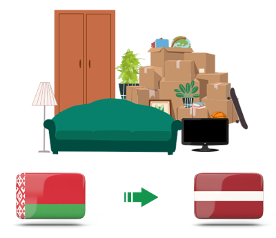 Квартирный переезд из Беларуси в Латвию