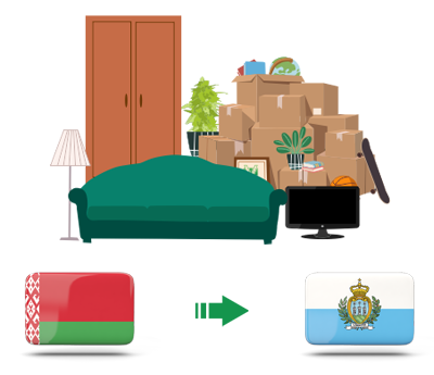 Квартирный переезд из Беларуси в Сан Марино