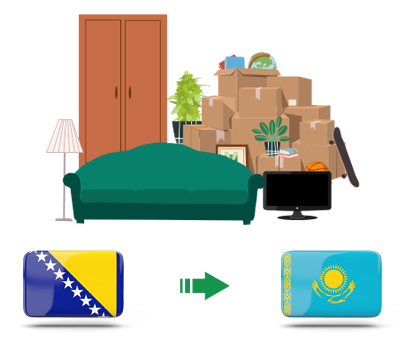 Квартирный переезд из Боснии и Герцеговины в Казахстан