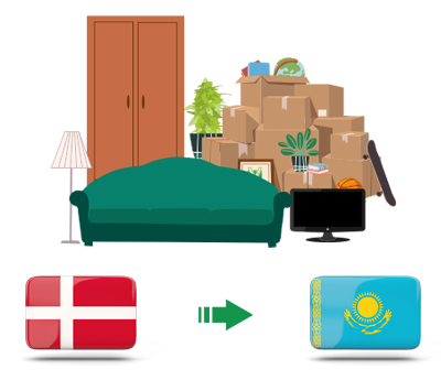 Квартирный переезд из Дании в Казахстан