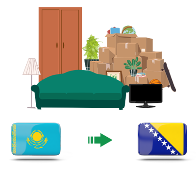Квартирный переезд из Казахстана в Боснию и Герцеговину