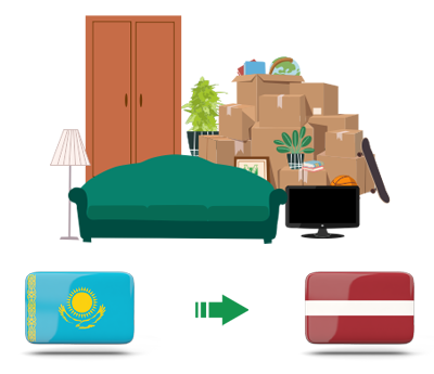 Квартирный переезд из Казахстана в Латвию