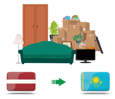 Квартирный переезд из Латвии в Казахстан