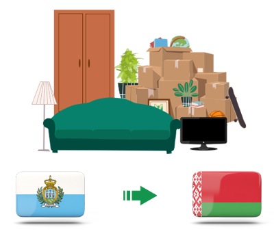 Квартирный переезд из Сан Марино в Беларусь