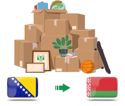 Перевозка личных вещей из Боснии и Герцеговины в Беларусь