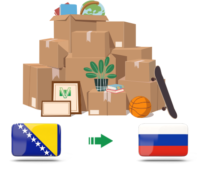 Перевозка личных вещей из Боснии и Герцеговины в Россию