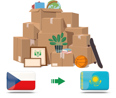 Перевозка личных вещей из Чехии в Казахстан