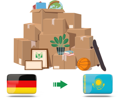 Перевозка личных вещей из Германии в Казахстан