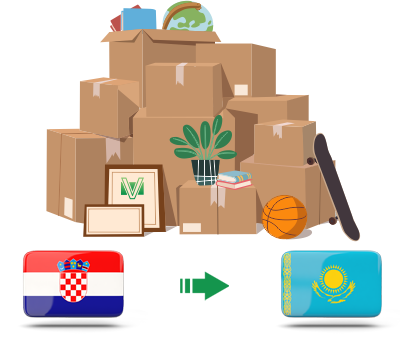 Перевозка личных вещей из Хорватии в Казахстан
