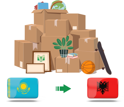 Перевозка личных вещей из Казахстана в Албанию