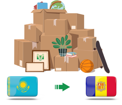 Перевозка личных вещей из Казахстана в Андорру