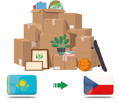 Перевозка личных вещей из Казахстана в Чехию