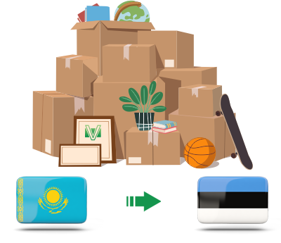 Перевозка личных вещей из Казахстана в Эстонию