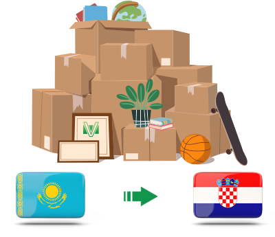 Перевозка личных вещей из Казахстана в Хорватию