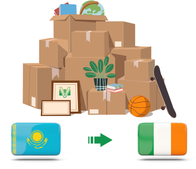 Перевозка личных вещей из Казахстана в Ирландию