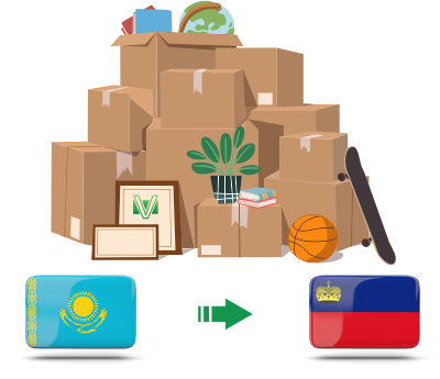 Перевозка личных вещей из Казахстана в Лихтенштейн