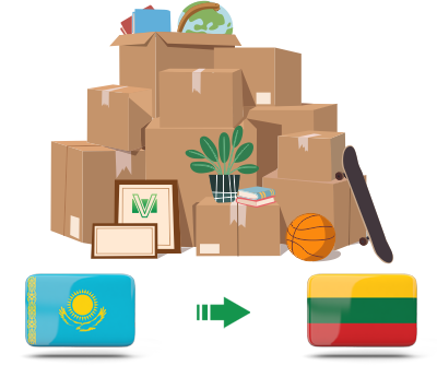 Перевозка личных вещей из Казахстана в Литву