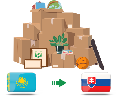 Перевозка личных вещей из Казахстана в Словакию