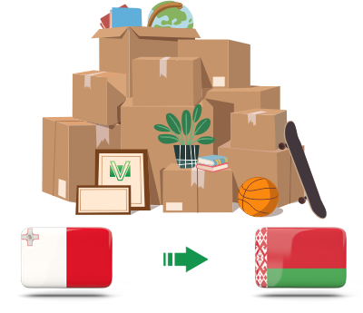 Перевозка личных вещей из Мальты в Беларусь