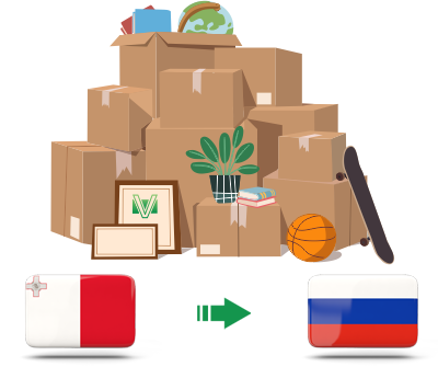 Перевозка личных вещей из Мальты в Россию