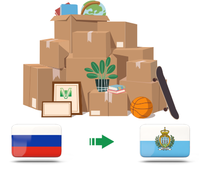 Перевозка личных вещей из России в Сан Марино