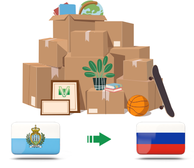 Перевозка личных вещей из Сан Марино в Россию