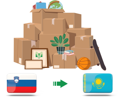 Перевозка личных вещей из Словении в Казахстан