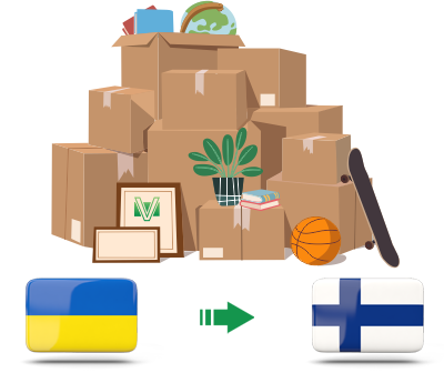 Перевозка личных вещей из Украины в Финляндию