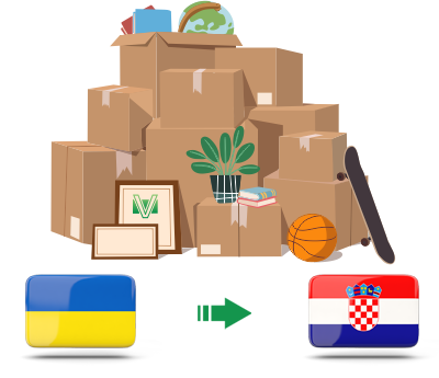 Перевозка личных вещей из Украины в Хорватию