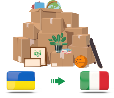 Перевозка личных вещей из Украины в Италию