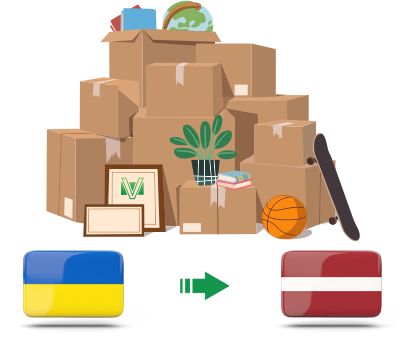 Перевозка личных вещей из Украины в Латвию