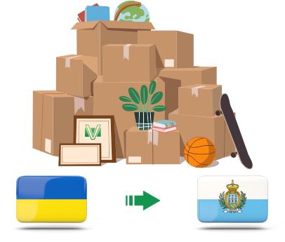 Перевозка личных вещей из Украины в Сан Марино