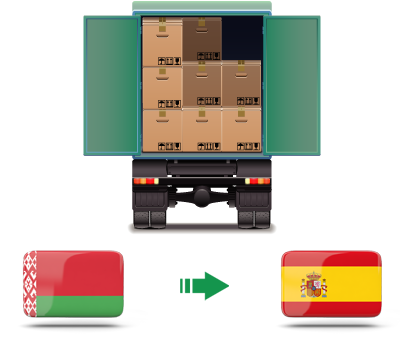 Перевозка сборных грузов из Беларуси в Испанию