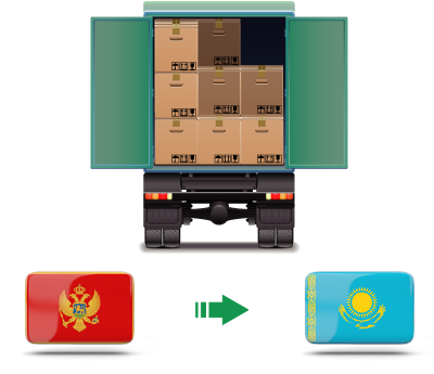 Перевозка сборных грузов из Черногории в Казахстан