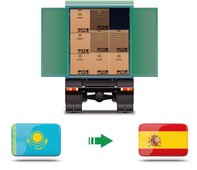 Перевозка сборных грузов из Казахстана в Испанию