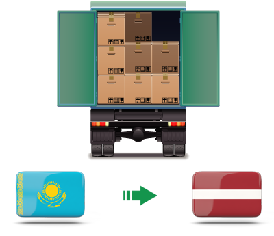 Перевозка сборных грузов из Казахстана в Латвию