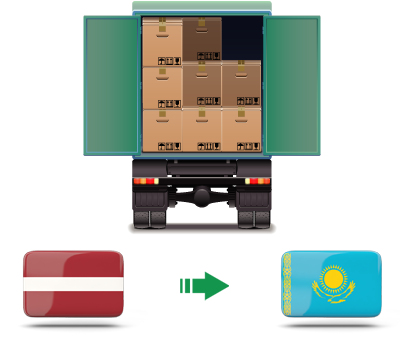 Перевозка сборных грузов из Латвии в Казахстан