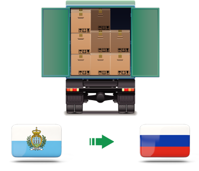 Перевозка сборных грузов из Сан-Марино в Россию